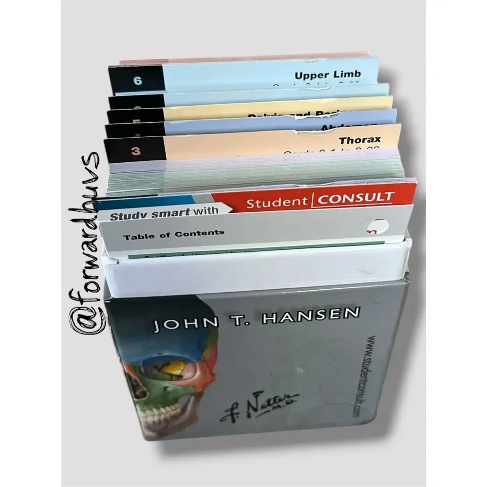 Netter’s Anatomy Flash Cards – 4th Edition – Student‑Annotated Set - Writing - N